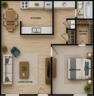 Juniper 1 bedroom