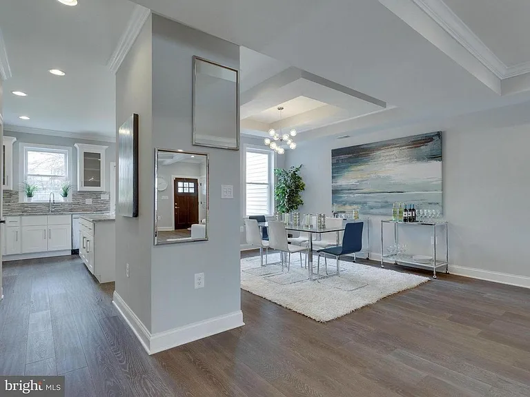 Back of Wet Bar with Wine Fridge and shelving