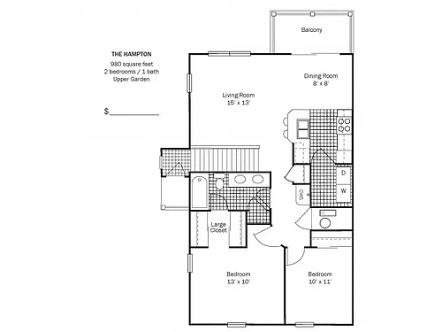 Floor plan The Hampton