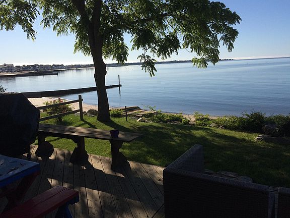 View from the deck, beach just steps away.