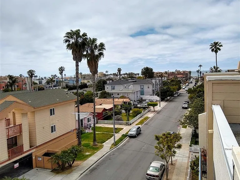 Roof top view of beach