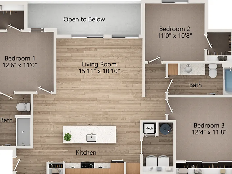Steel 3 Bedroom Apartment Steel 3 Bedroom Apartment