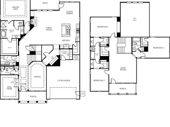 This home is 3,633 square feet with 4 bedrooms and 3-1/2 baths.