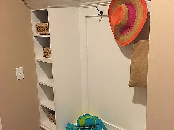 Mud room, off garage