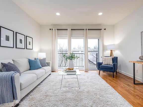 View of the living room from the dining room