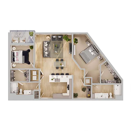 Floor plan B8D