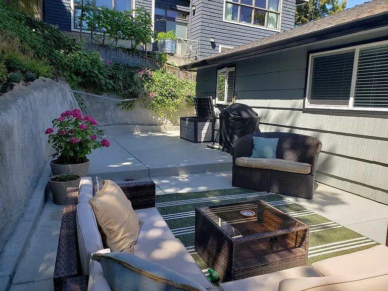 Perfect oasis for relaxing with your morning coffee or unwinding after work.