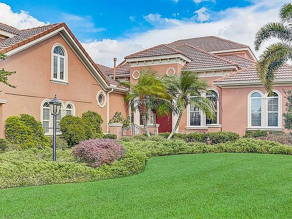 Beautiful lush landscaping.