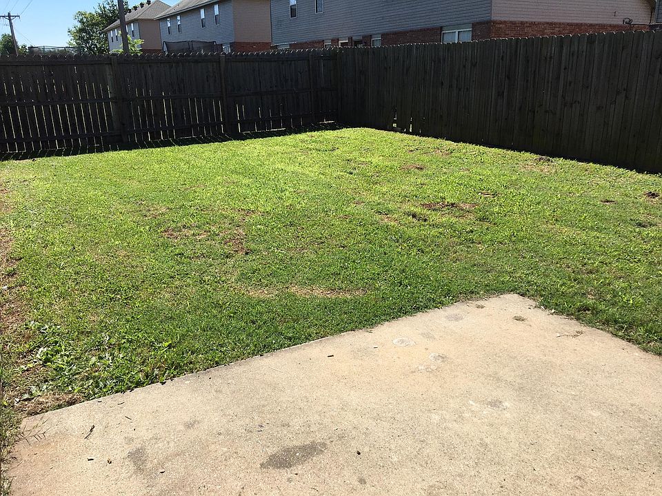 Privacy fenced backyard