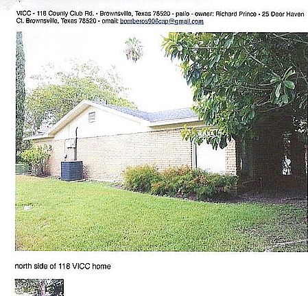North side of the house 