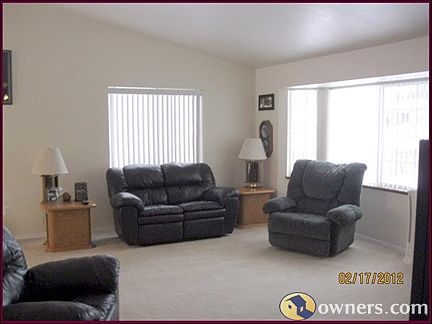 Great room with vaulted ceiling