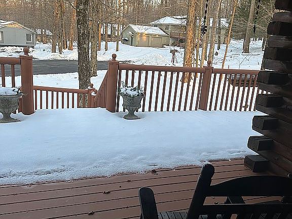View from front covered deck