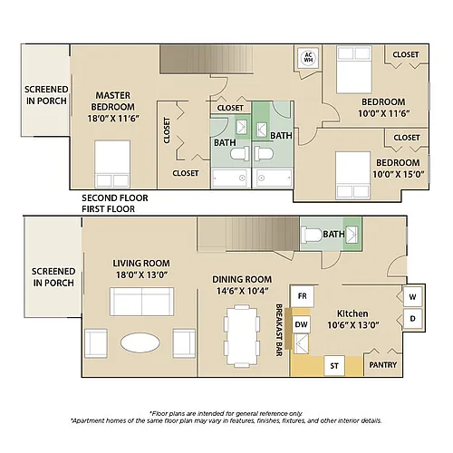 Floor plan Monte Carlo Townhouse
