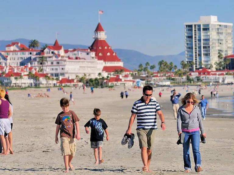 Making memories together at beautiful Coronado Beach.