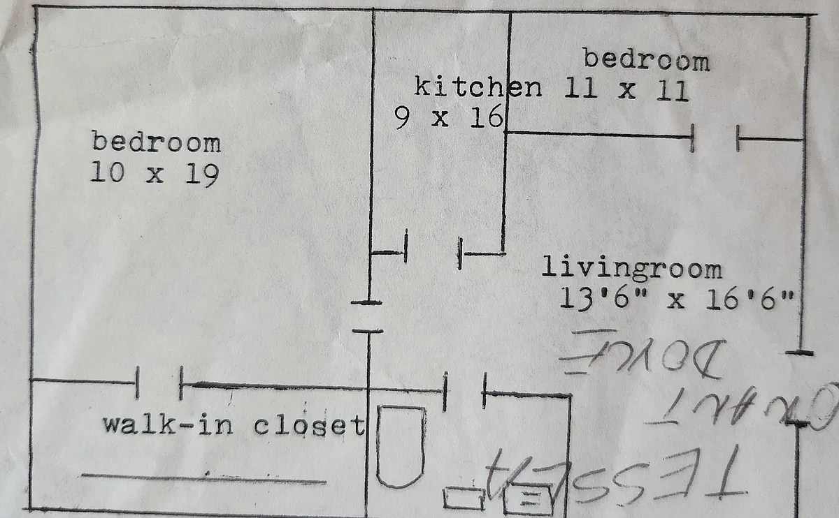 Floor plan 600 Fremac Dr 203
