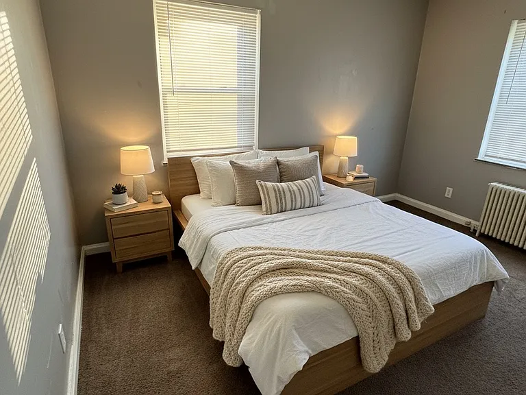 Virtually staged bedroom 2