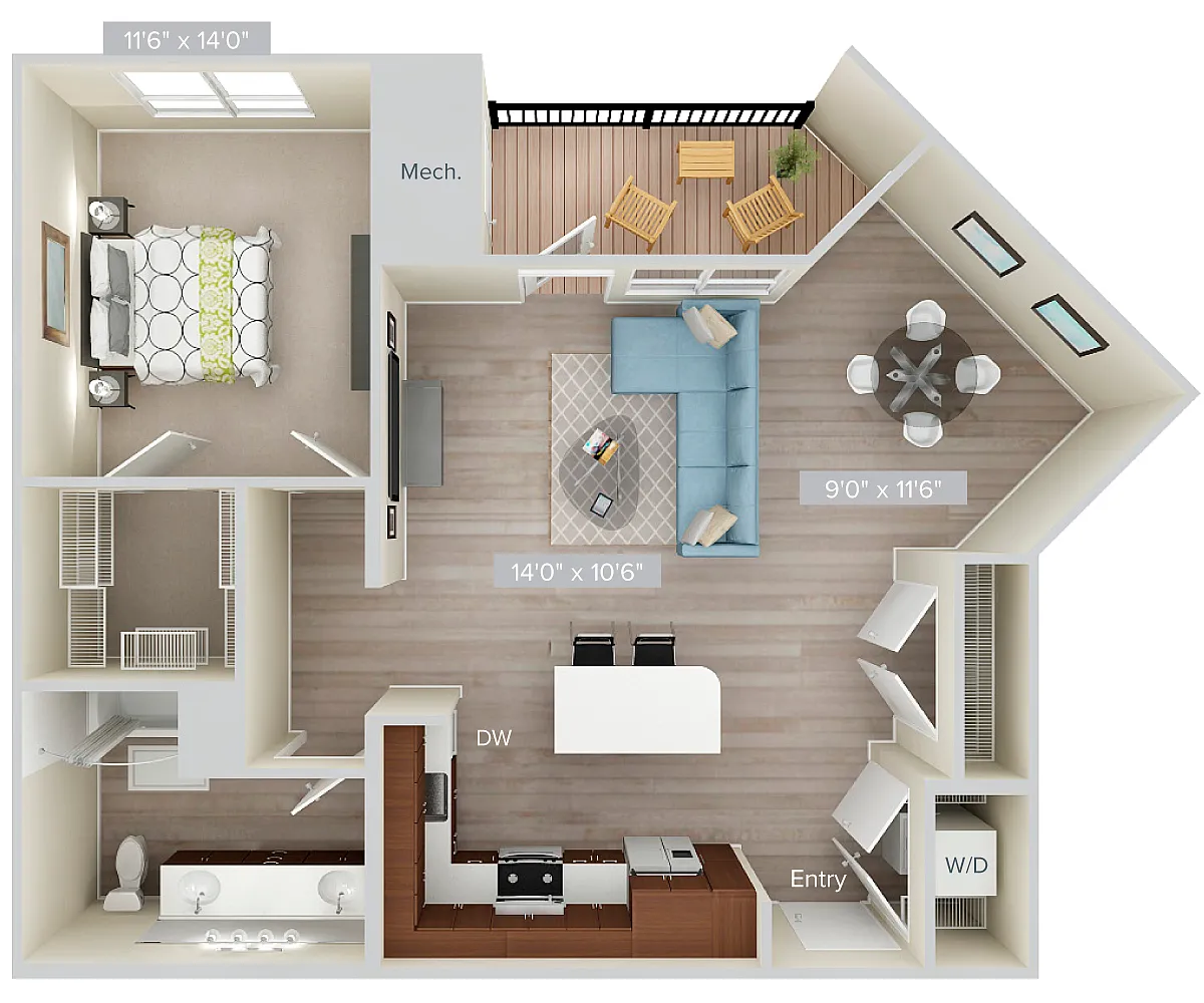 Floor plan A8-923-wood