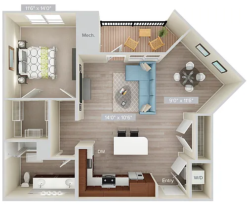 Floor plan A8-923-wood