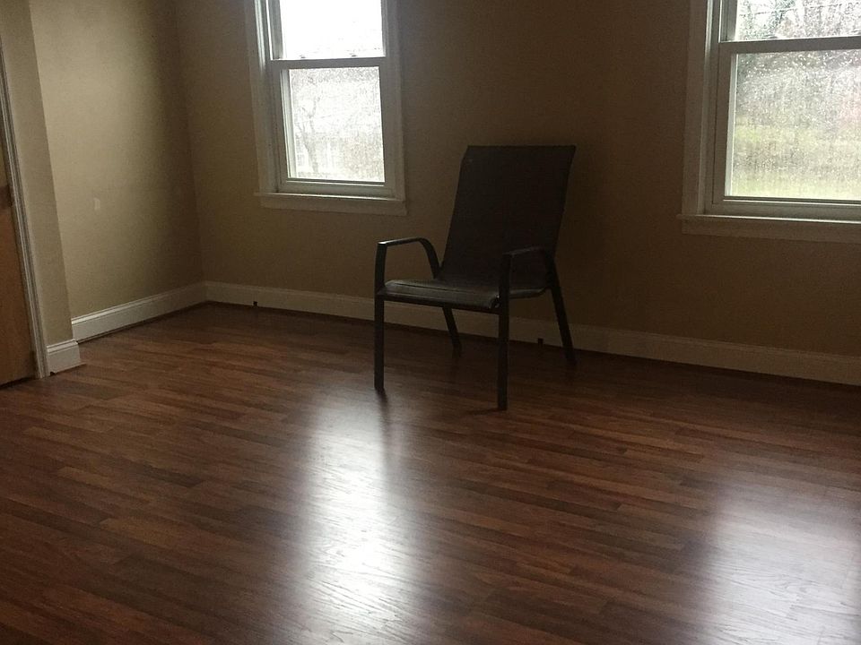 Living room with hard wood floor.