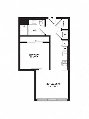 Floor plan Jr 1B-C (Affordable Housing)