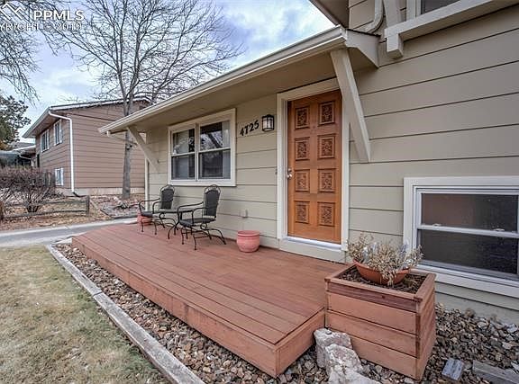 New Front deck to enjoy morning coffee.