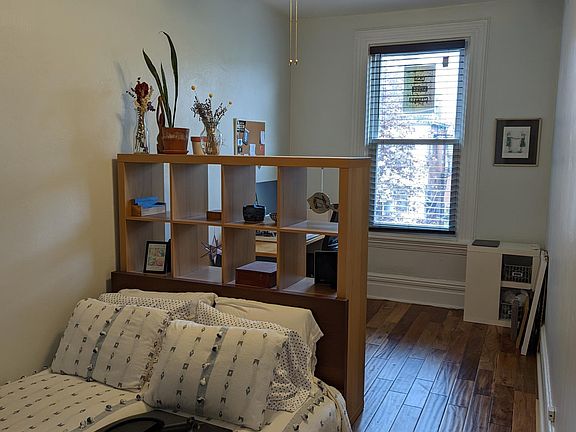 Large second bedroom with ceiling fan and nice closet