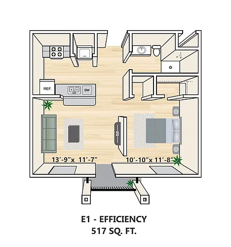 Floor plan E1