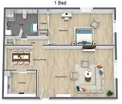 Floor plan 1X1