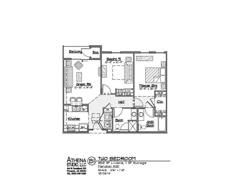 Floor plan 2 Bedroom