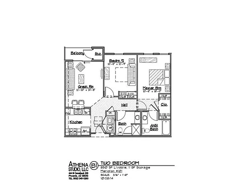 Floor plan 2 Bedroom