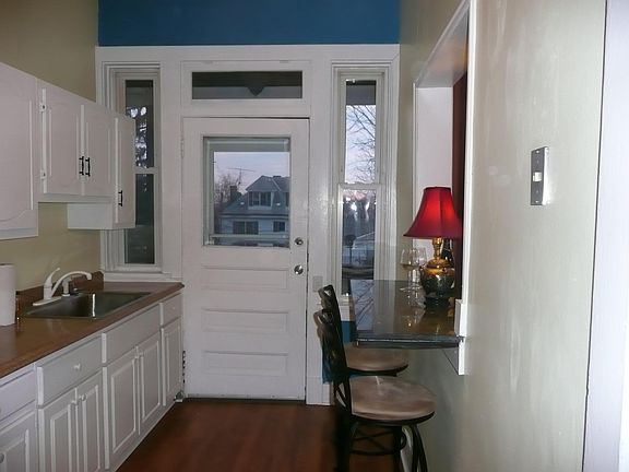 kitchen with breakfast bar.