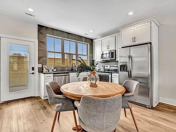 First Floor: kitchen / dining; back door pictured