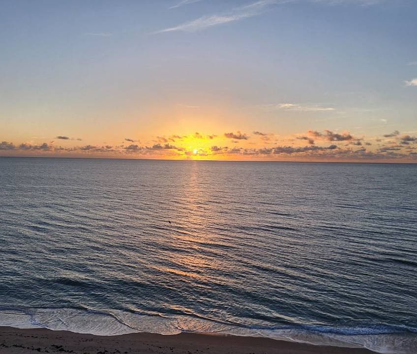 Sunrise and Sunsets from your balcony.