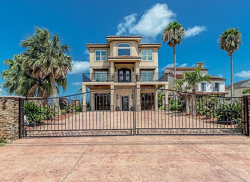 Front elevation with gated entry