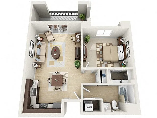 Floor plan 1B
