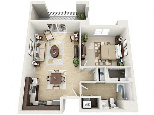 Floor plan 1B