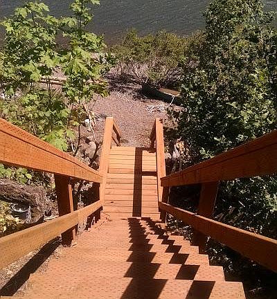 Stairs to river
