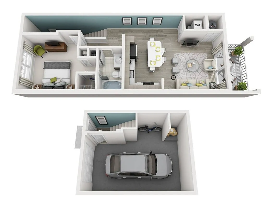 Floor plan A5G - Ambiance with Garage