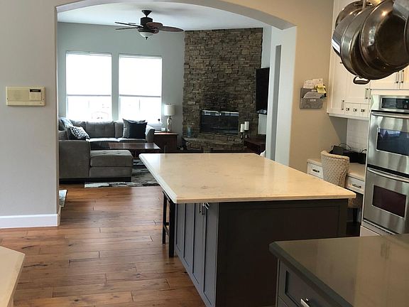 Family room view from kitchen