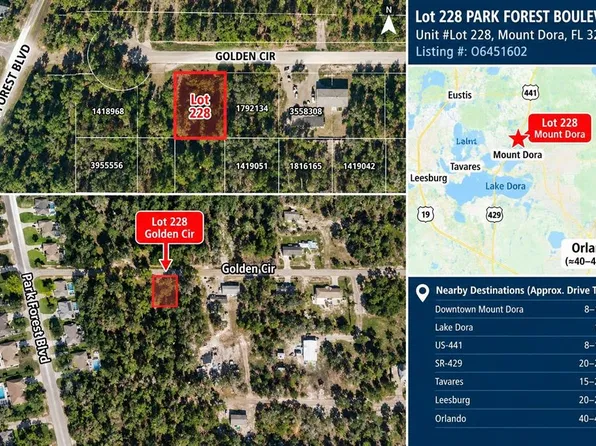 Lot 228 PARK FOREST BOULEVARD LOT 228, MOUNT DORA, FL 32757