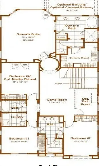 Upstairs floorplan