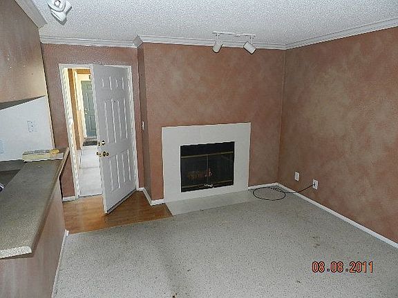 Living room with fireplace