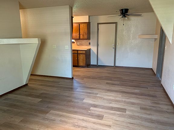 Living room and dining room