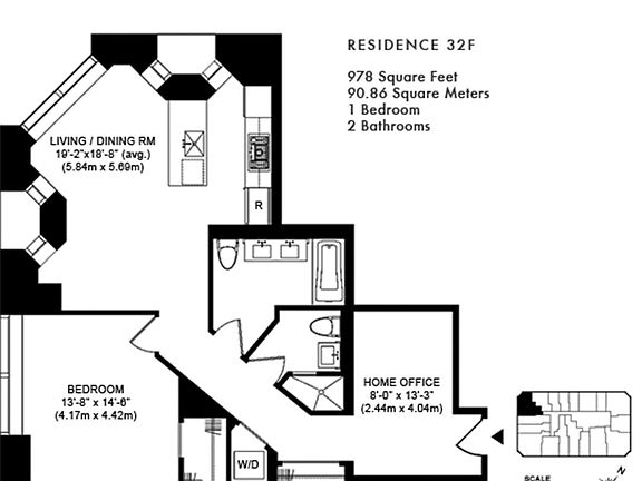 2nd image of 75 Wall St #32F