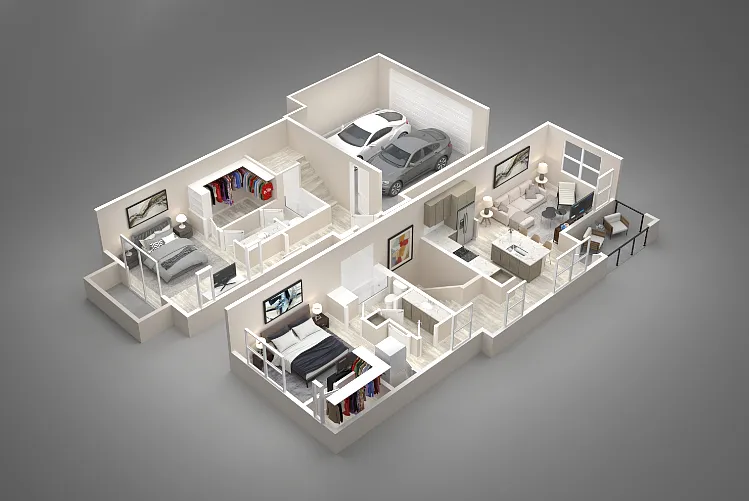 Floor plan 2 Bed/2 Bath
