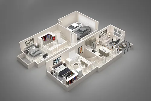 Floor plan 2 Bed/2 Bath
