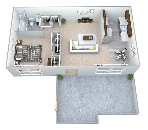 Floor plan STUDIO DOWNSTAIRS