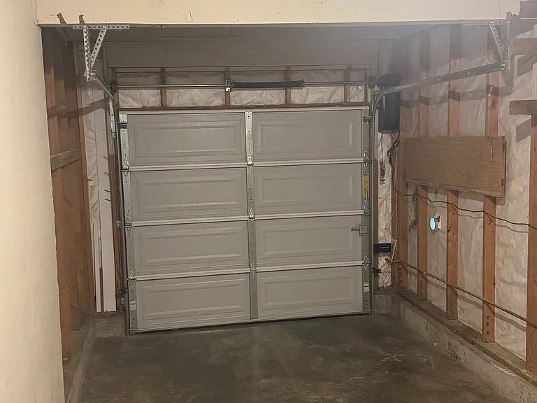 Garage with remote opener