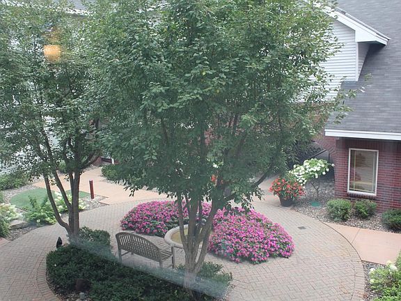 Enjoy the courtyard views from right outside your front door!