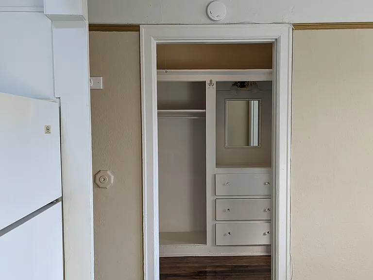 Entry into spacious walk in closet!